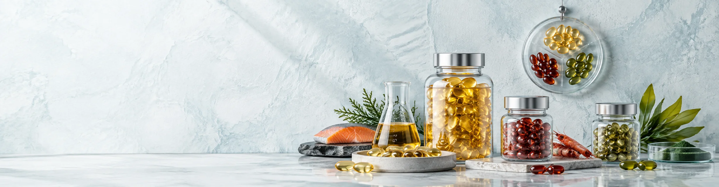 Omega-3 Supplement Manufacturer: Fish Oil, Krill and Algal Softgel Options