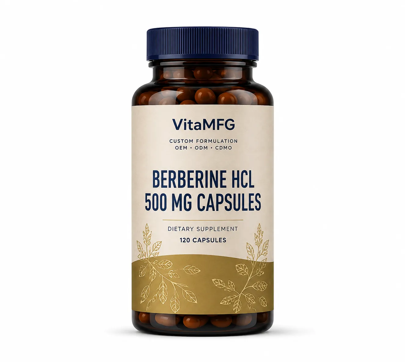 Berberine HCl 500 mg Capsules