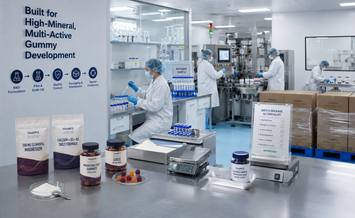 Built for High-Mineral, Multi-Active Gummy Development