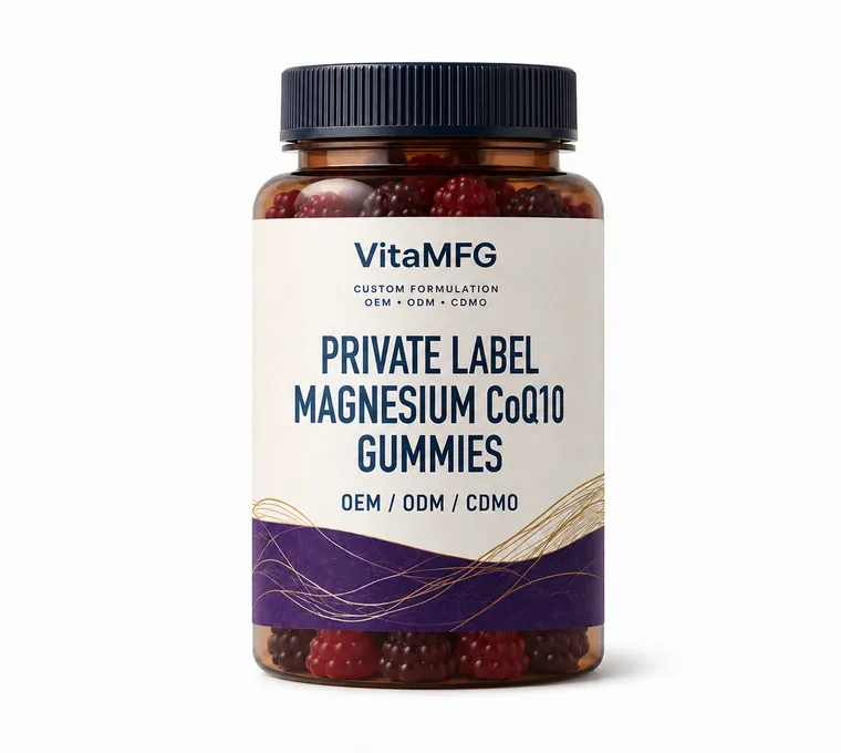 Private Label Magnesium CoQ10 Gummies