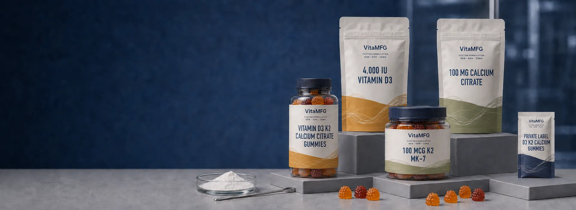 Vitamin D3 K2 Calcium Citrate Gummies