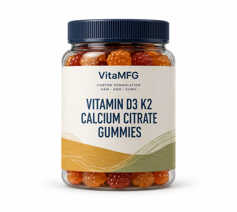 Vitamin D3 K2 Calcium Citrate Gummies