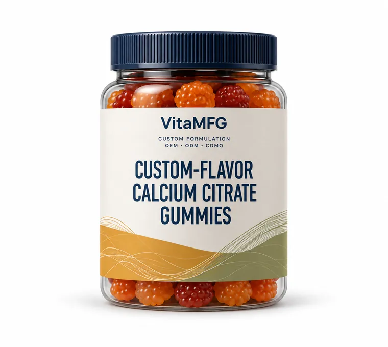 Custom-Flavor Calcium Citrate Gummies