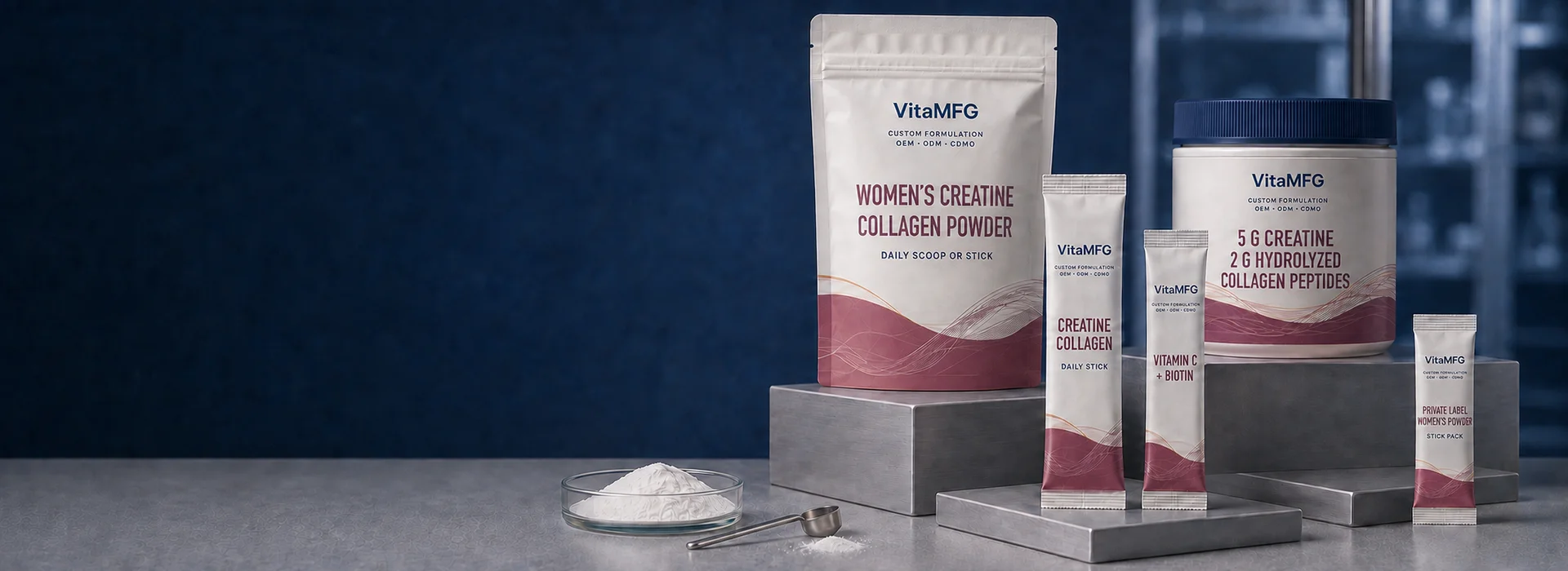 Womens Creatine Collagen Powder